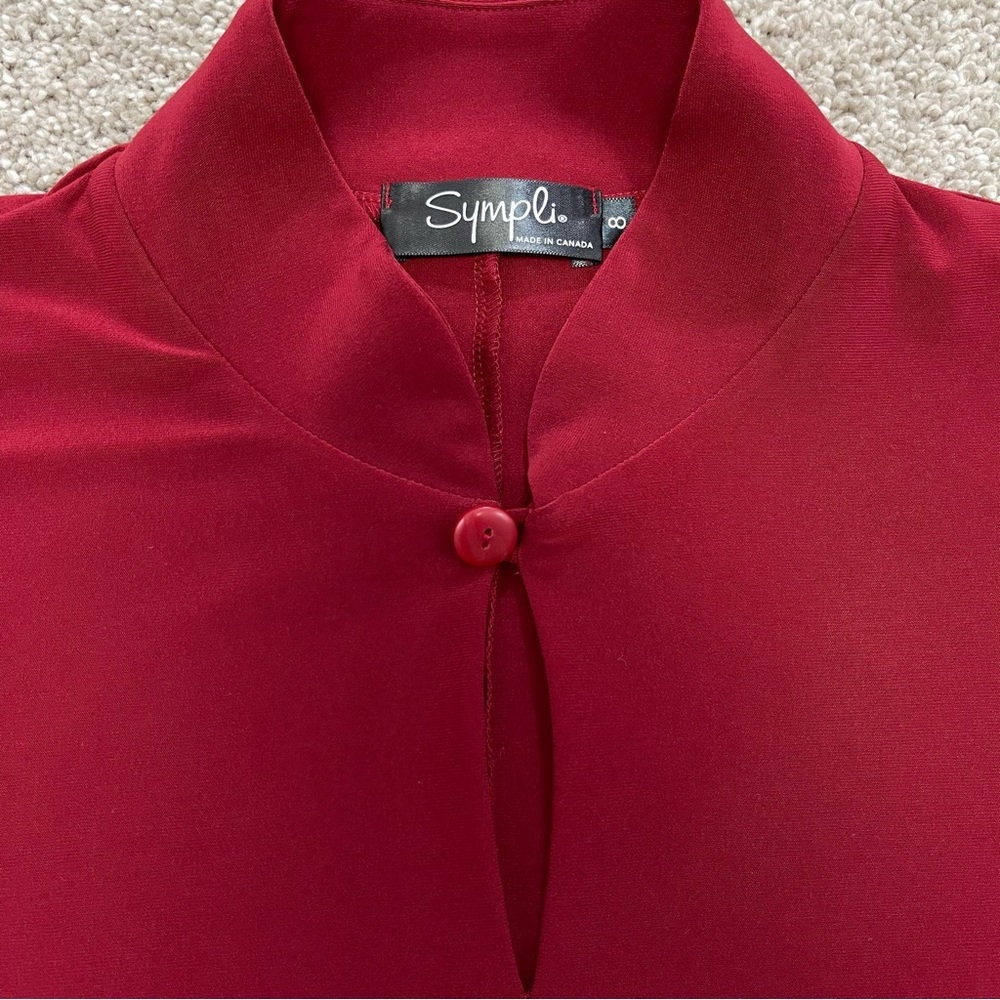 Sympli Maroon Tunic Top - Picture 3 of 5